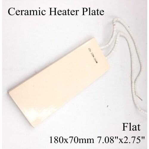 220V 180x70mm Flat Vacuum Injection Molding Machine Repair Far-infrared IR Ceramic Heating Plate Air Ceramic Heater Board Pad