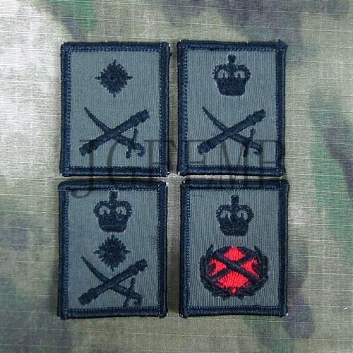 British Army Embroidery Green MTP general Rank Morale Military Tactics patch Badges