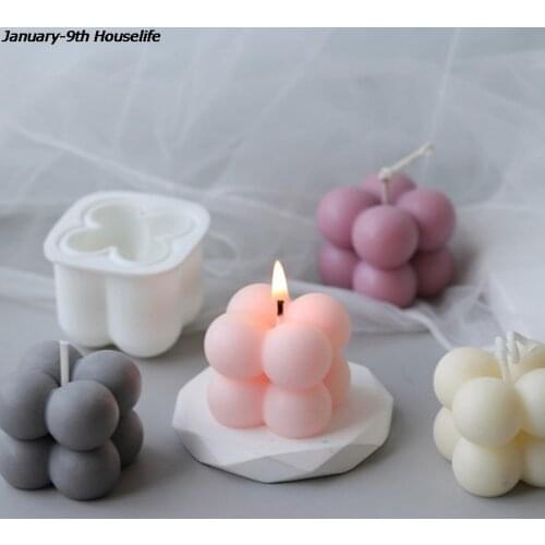 1PCS Wax Candles Mold DIY Candles Mould Aromatherapy Plaster Candle 3d Silicone Mold Hand-made Candles Wax Soap Molds