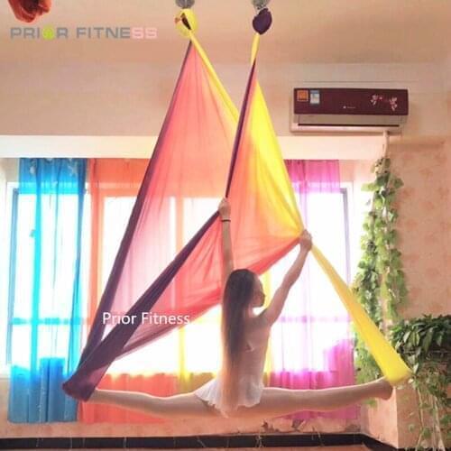 6*2.8M Yoga body freedrop building workout fitness equipment 10 colors Aerial Flying Anti-gravity Yoga Hammock Swing