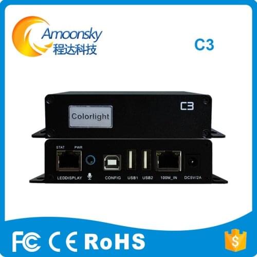 Customized led display led panels Colorlight C3 Asynchronous LED sender box LED multi media player for led wall screen p5 p6 p9