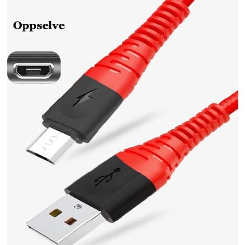 Oppselve Micro USB Cable Fast Charging USB Data Cable For Samsung S7 S6 S5 Xiaomi LG Tablet Android Mobile Phone USB Data Cord