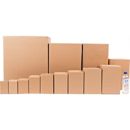 7 Size Cardboard Carton 3 Layer Corrugated Box Kraft Paper Box Mailers Small Gift Packaging Boxes Special Hard Express Box 10Pcs