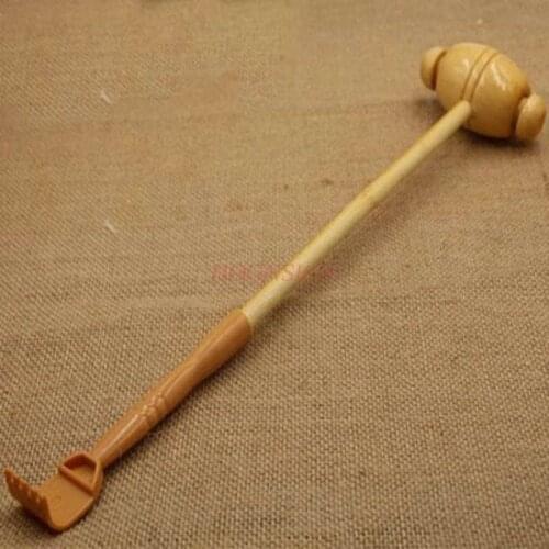 Cervical vertebra hammer back massage stick chipper shoulder beauty salon clap hand relax meridian health cartoon old man