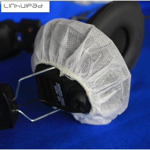 Linhuipad 12cm Replacement Non-woven Sanitary headphone covers disposable earmuff covers 5000pcs/lot