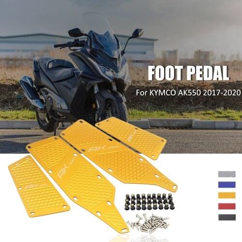 NEW 2017-2020 For KYMCO AK550 KYMCO AK 550 Motorcycle Floorboards Foot Pegs Pedal Front and Rear Footrest Footboard Step