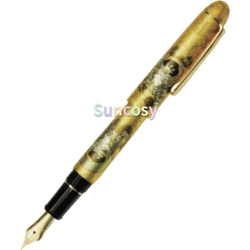 Platinum Fountain Pens PNB-30000H 3776 Century 14K Gold Nib Goldleaf Rolled Gold Foil Luxry Gift Ink Pen Office
