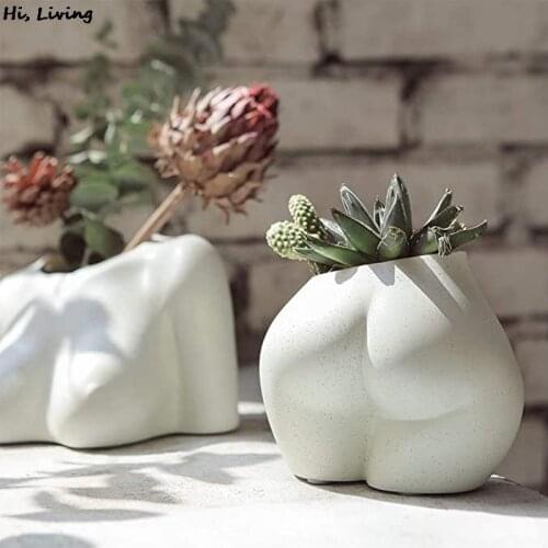 Butt Chest Pot Molds Silicone Molds For Cement Pots Boobs Design Planter Molds Creative Makeup Storage Molds Home Decoration
