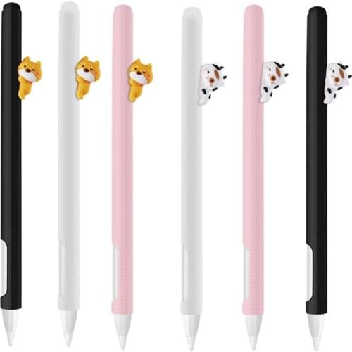 27RA Cute Cat Silicone Protective Case Pouch Holder Nib Cover For Apple Pencil 2
