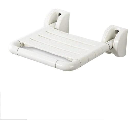 IMPEU Bath Stool, Anti-Slip Shower Seat, Foldable Wall-Mounted Bench for Elderly, Children, disabled people