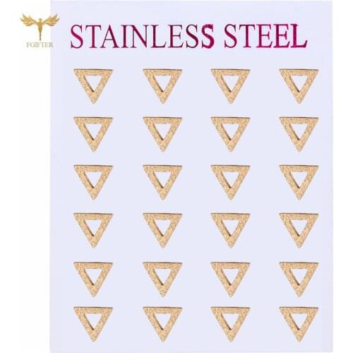 Woman Minimalist Geometric Stainless Steel Earrings Fashion Jewelry 2021 Korean Stud Earrings for women Round Earring Wholesale