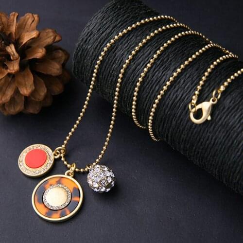 BALANBIU Wholesale Multiple-choice Women Pendant Necklace Clearance Sale Easy-matching Necklace New Fashion Jewelry Accessories