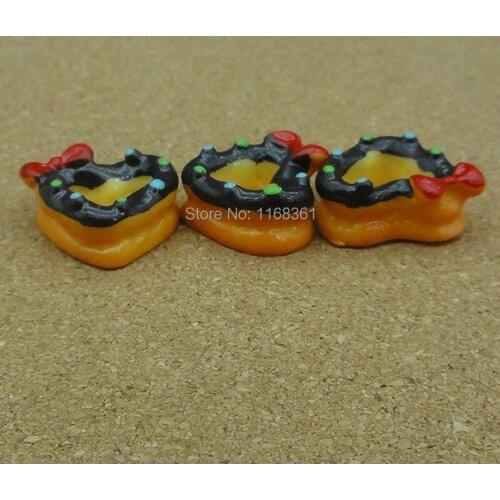 1pcs/lot resin flatback black bow candy cake 16mm Cabochons Scrapbooking Hair Bow Center Card Frame Making Craft DIY B004-4