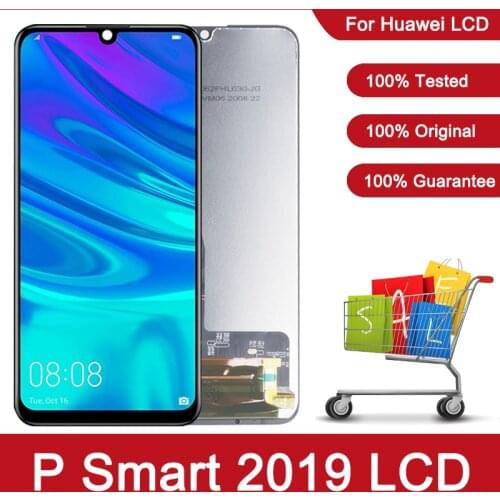 100% Tested 6.21'' 10-Touch Display with Frame for Huawei P Smart 2019 LCD Touch Screen Digitizer Assembly POT-LX1 L21 LX3