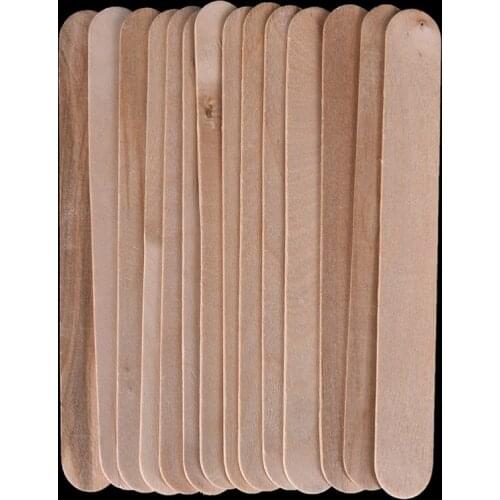 100Pcs Medical Waxing Craft Wax Stick Wooden New 6 Inch Tongue Depressor Spatula Applicator Stick Tattoo 2017 Hot