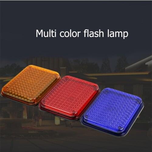 86LIGHT Highlight Flashing Light Red Blue Yellow 12V Warning Light LED For Security Guard Car Strobe Light