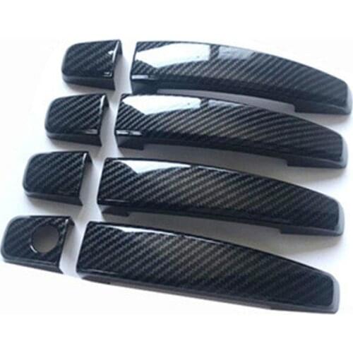 Car styling for Chevrolet AVEO sedan 2011-2014 ABS Carbon fiber car Door Bowl Door handle Protective covering Cover Trim