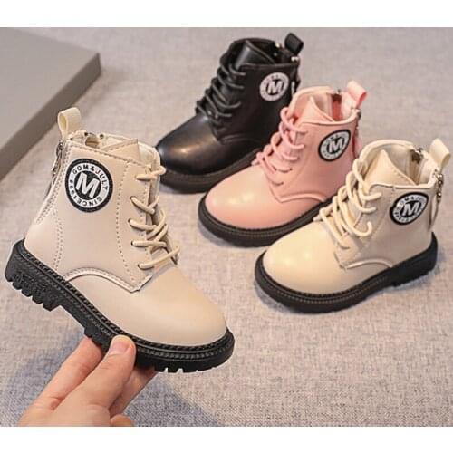 Booties for Kids Girls White Fashion Waterproof Child Rubber Ankle Baby Boots Kidss Boot for Children Casual Shoes Autumn 2021