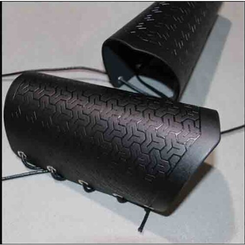 Hanfu Bracer Men Women Handguard Armguard Mens Leather Bandage Sleeve Hanfu Wristband Black For Men Women