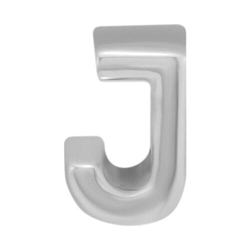 CKK 925 Sterling Silver Letter J Charm Beads Original Fashion Jewelry Making Fits For Bracelets & Bangle