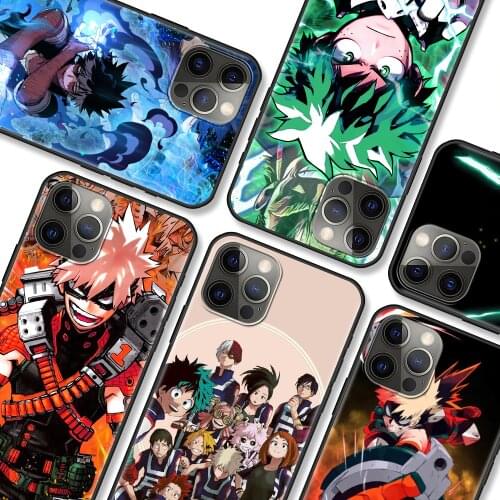My Hero Academia Phone Case for Apple iPhone 11 7 XR 12 Pro Max x 7 6 6S 8 Plus 11 Pro Max 12 Mini XS 5 5S SE Mobile Phone Bag