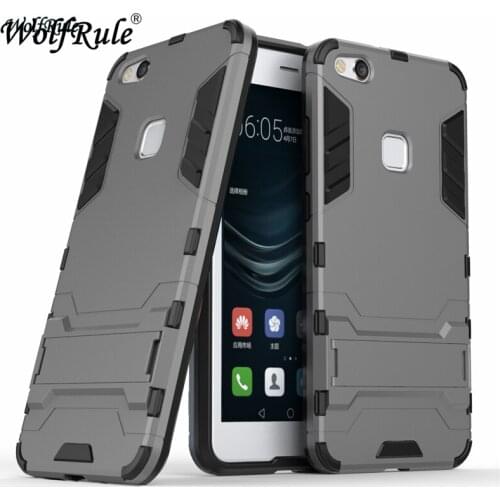 For Cover Huawei P10 Lite Case for Huawei P10 Lite Silicone Rubber Robot Armor Hard Back Phone Cover Case for Huawei P10 Lite