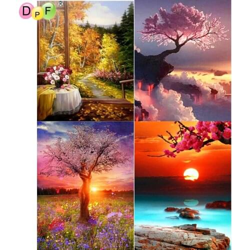 DPF 5D Round/Square full Diamond Painting Cross Stitch tree Crafts Diamond Embroidery Mosaic Needlework kits Home Decor