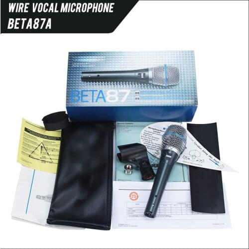 BETA 87 Condenser BETA87A Top Quality professional Supercardioid Microphone Beta 87A Vocal Karaoke Mic BETA87 Handheld Microfone