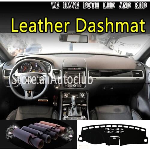 For Volkswagen vw Touareg 2011 2012 2013 2014 2015 2016 2017 Leather Dashmat Car Styling Cover Dash Mat Dashboard Cover Carpet