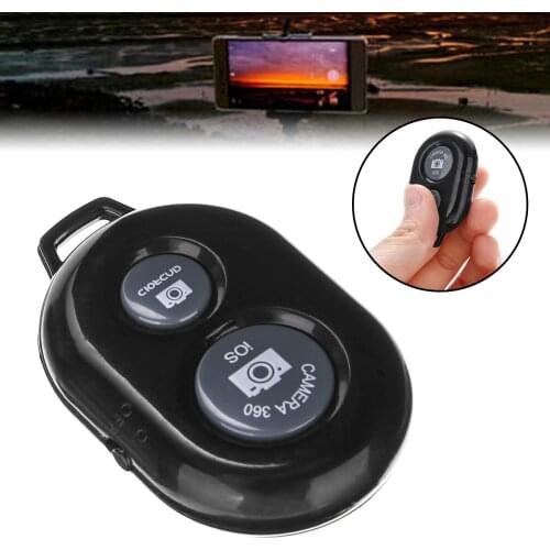 Mayitr 1pc Black Camera Photograph Controller Adapter bluetooth Photo Control Remote Button Shutter Release For selfie accessory