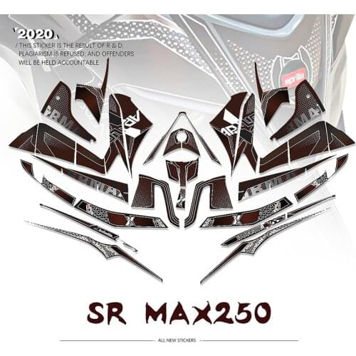 Kodaskin 2D Printing Faring Sticker Motorcycle Decals Decoration for Aprilia srmax 250 300 SR MAX 250 300