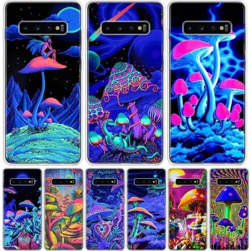 Weird Mushroom Psychedelic Cover Phone Case For Samsung Galaxy S10 S20 Ultra Note 10 9 8 S9 S8 J4 J6 J8 + Lite Plus Pro S7 Coque