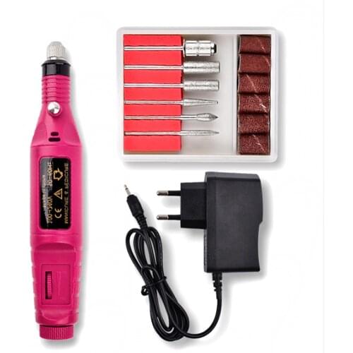 New Mini Manicure Nail File Drill Electric Manicure Pedicure Tool Portable Salon Machine SCI88