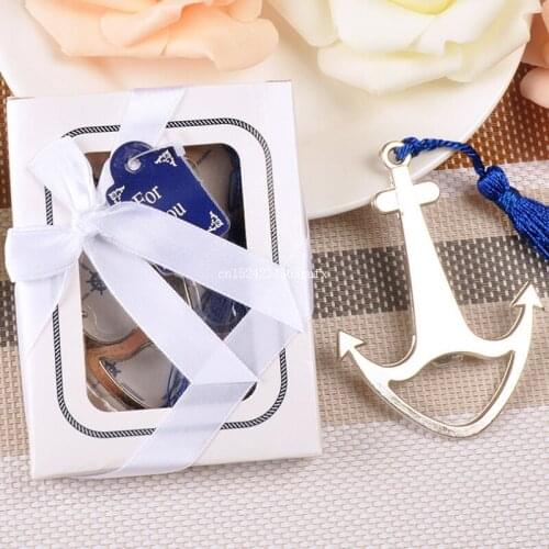 100pcs Boat Anchor Shape Opener Wedding Birthday Gift Sailing Boat Anchor Bottle Opener Party Favor