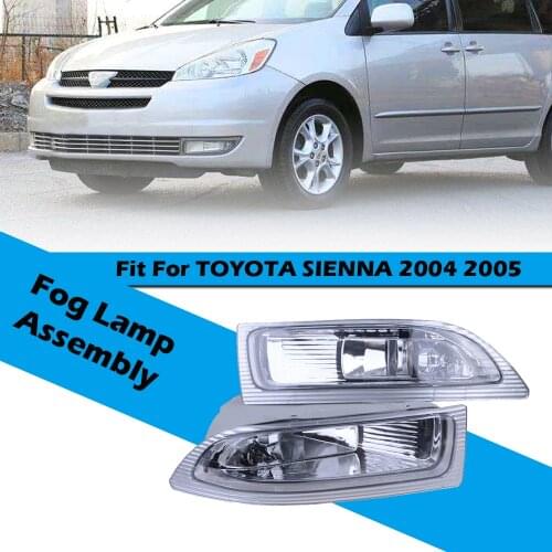 Fog Lights Assembly Front Bumper Day Running Lamp Fit For TOYOTA SIENNA 2004 2005 ,Car Accessories