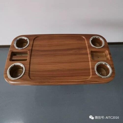 ABS Teak Wood Grain Rectangle Table Top 457*863*101mm For Marine Boat RV 5 orders