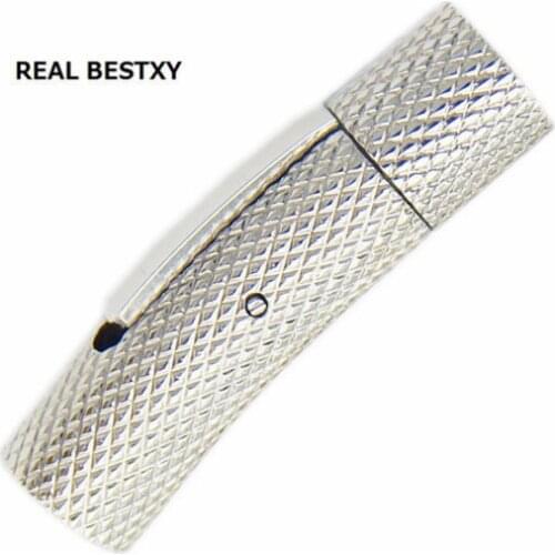 REAL BESTXY 5pc/lot 316l Stainless Steel 6mm Hole Size stainless steel Hook buckle Clasp Bracelet Clasp DIY Jewelry Findings