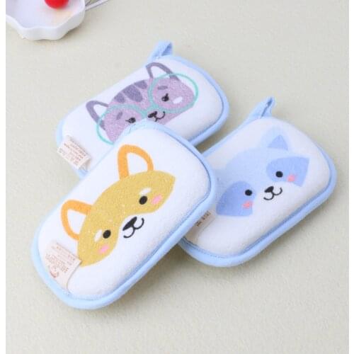 Newborn Baby Bath Brushes Infant Shower Sponge Cotton Rubbing Body Wash Towel