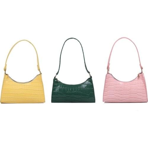ASDS-Retro Casual Shopping Bag Fashion Exquisite Women Totes Shoulder Bags Female Leather Solid Color Chain Handbag
