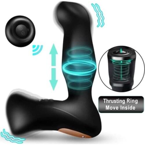 Sex Shop Telescopic Prostate Massager Vibrator Remote Control Anal Butt Plugs Prostate Vibrating Masturbator Sex Toys For Man 18