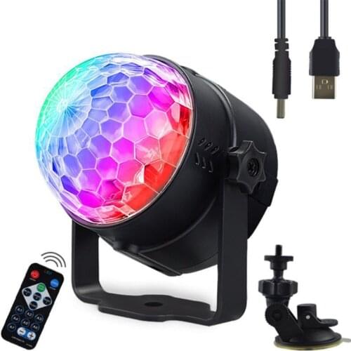 USB DC 5V 3W LED Stage Light Remote Control Disco KTV Club Party Bar RGB Lamp