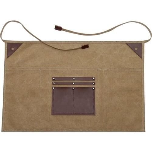 In stock canvas multi-pocket apron electrician apron gardener apron
