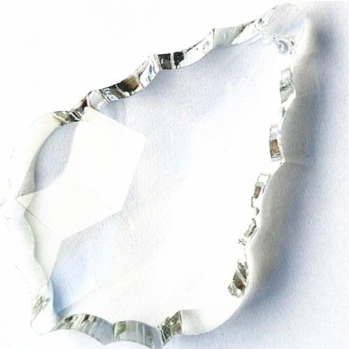 Top Quality 100mm 30pcs Clear Flatback Maple Leaf K9 Crystal Glass Chandelier Parts Wedding Centerpieces Hanging Drop Ornament