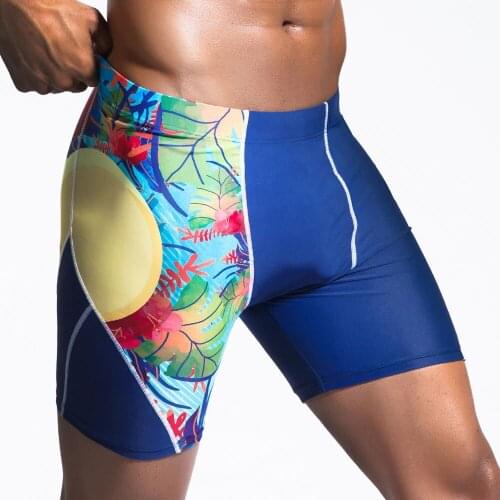 Hot Sale Men Swimwears Flower Patchwork Trunks for bathing Swimsuits High Rise Swimming Boxer Surfing Board Shorts Beachwear