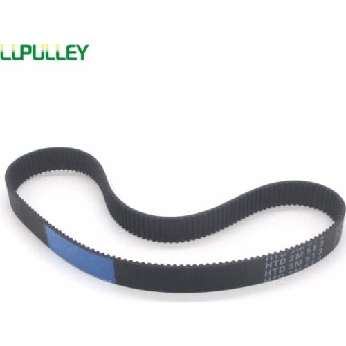 LUPULLEY 2PCS HTD3M 3mm Pitch Timing Belt 480/483/486/492/495/501/513/519/522/525/528mm Pitch Length 10/15mm Width For 3M Pulley