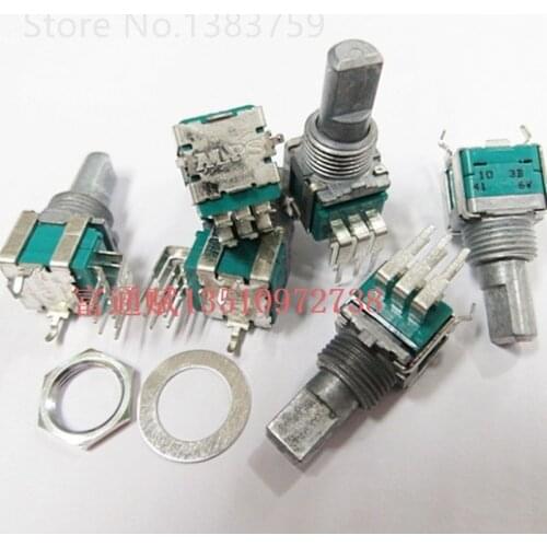 09 vertical double belt midpoint volume potentiometer multi-purpose pioneer 400 B10K handle length 15MM half shaft