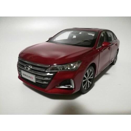 1:24 Diecast Model for GAC Trumpchi GA6 2019 Red Sedan Alloy Toy Car Miniature Collection Gifts China Brand