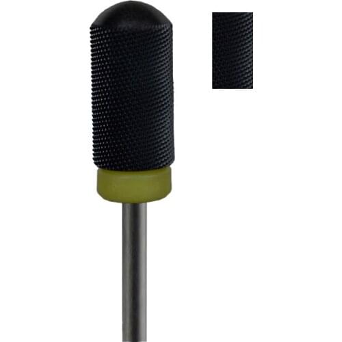 1pcs Black Ceramic Nail Drill Bit - Large Smooth Top Bit -XF