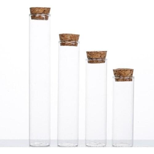 150pcs 40ml 50ml 60ml 80ml Test Tube with Cork Stopper Spice Bottles Container Jars Vials DIY Craft Bottle Jars
