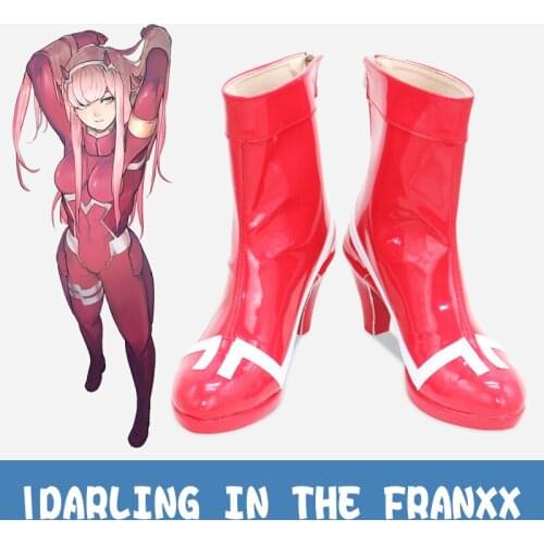 Anime DARLING in the FRANXX ZERO TWO cosplay CODE:002 Anime Customize Cosplay Shoes Boots 02 DARLING in the FRANXX Halloween New